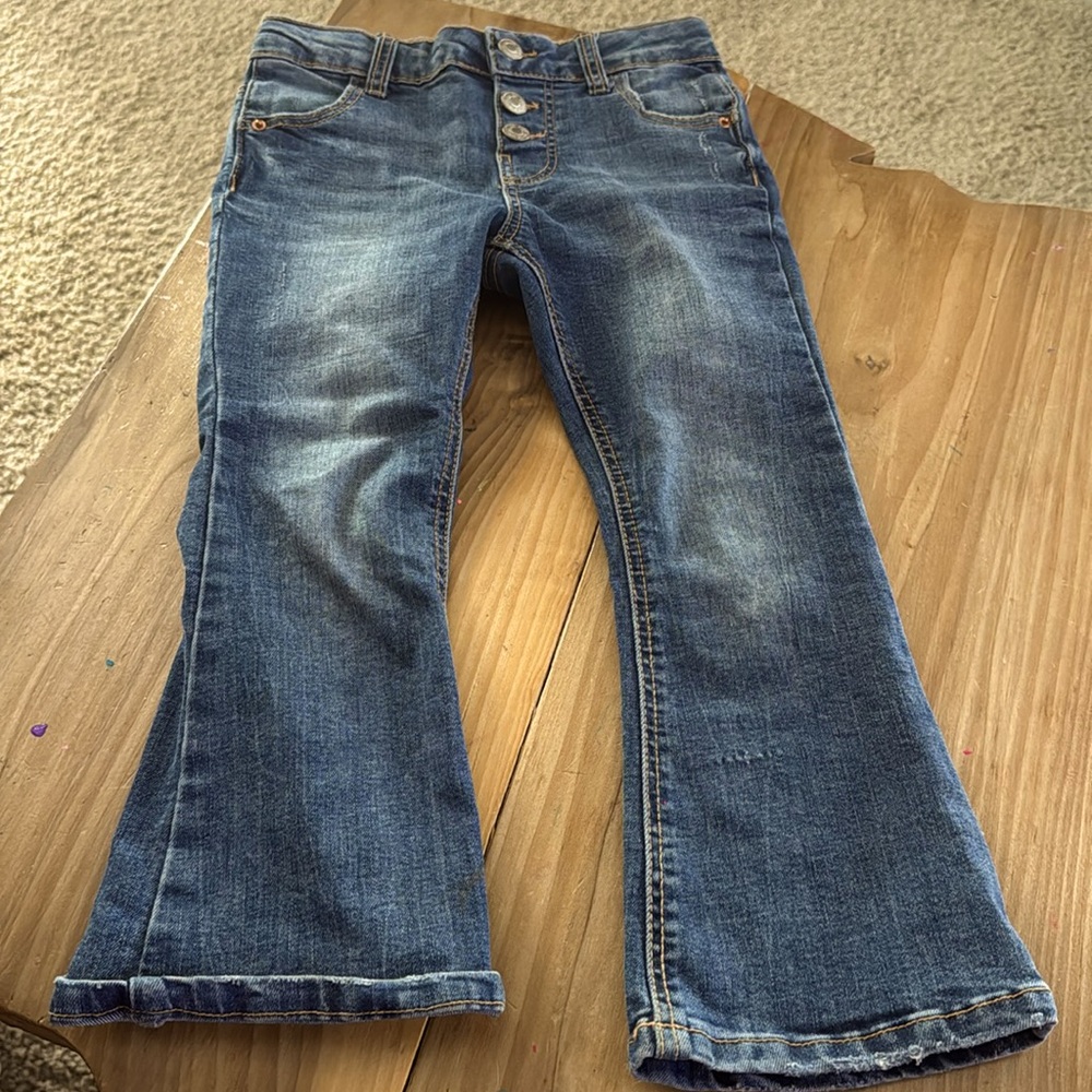 Zara girls wide leg jeans